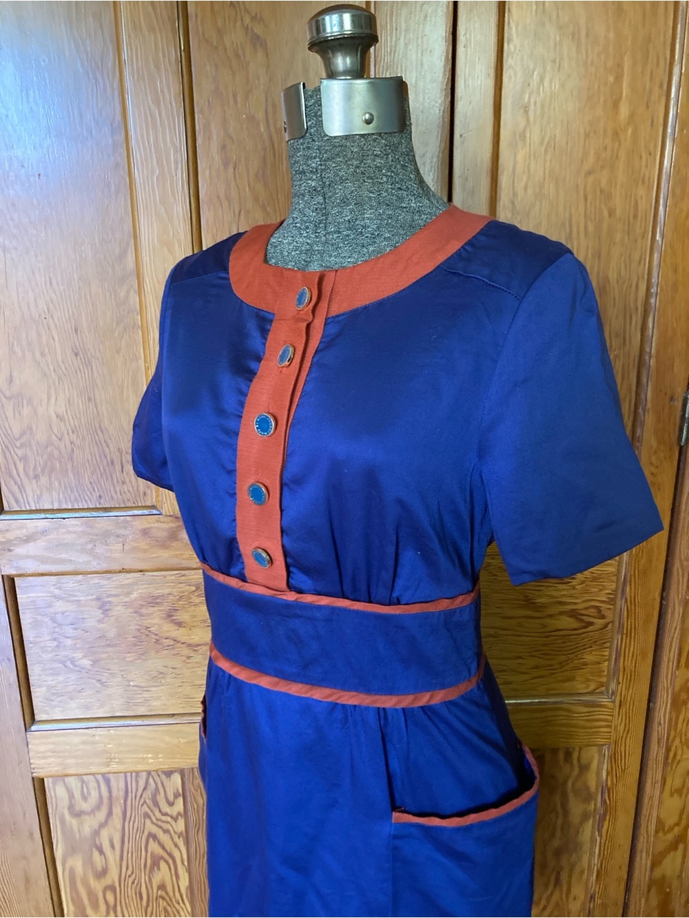 Marc Jacobs silk two-tone shift dress size 2